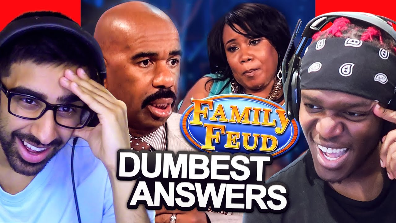 SIDEMEN REACT TO DUMBEST FAMILY FEUD ANSWERS
