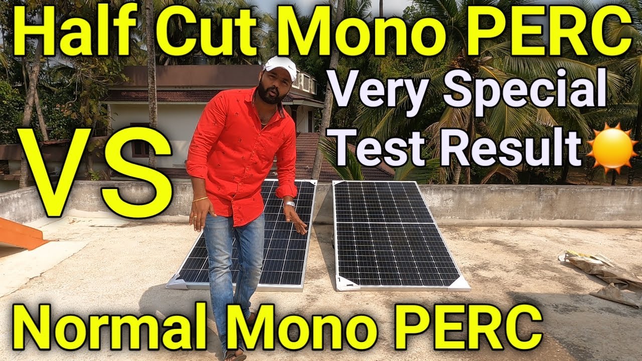 HALF-CUT MONO PERC SOLAR PANEL SHADOW TEST | HALF CUT PANEL VS NORMAL PANEL ടെസ്റ്റിംഗ് നോക്കാം. 👌👌