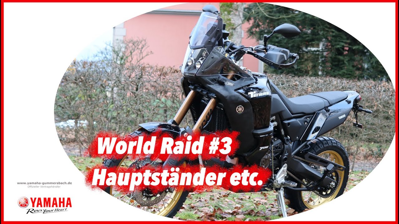 Teil 3: Umbau Ténéré 700 World Raid - Hauptständer, Kettenschutz und kurzes Heck