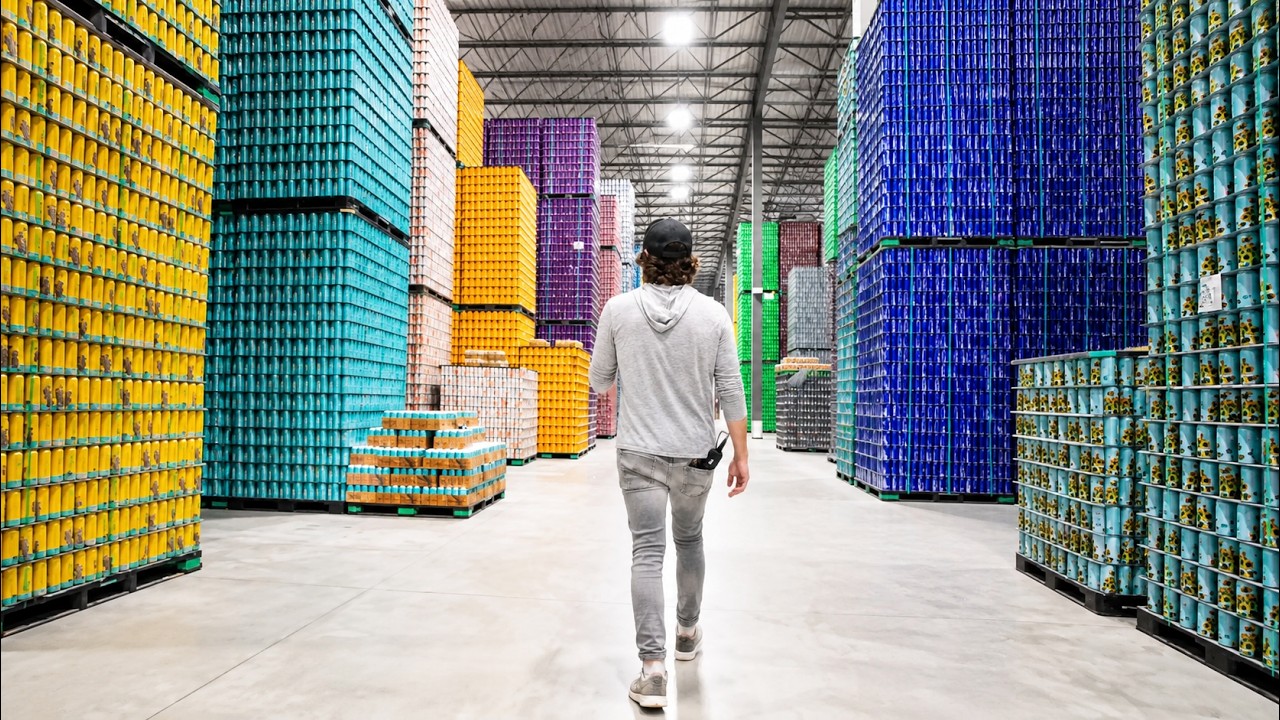 This warehouse holds TEN MILLION craft beer cans!