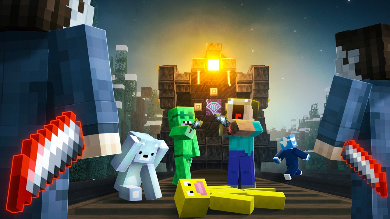We Survived The TRAIN MURDER MYSTERY Friend Game In Minecraft...