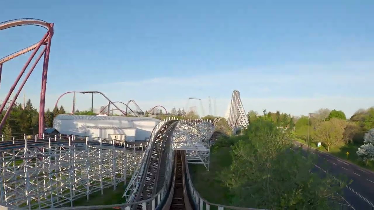 [4K] American Eagle POV at Six Flags Great America
