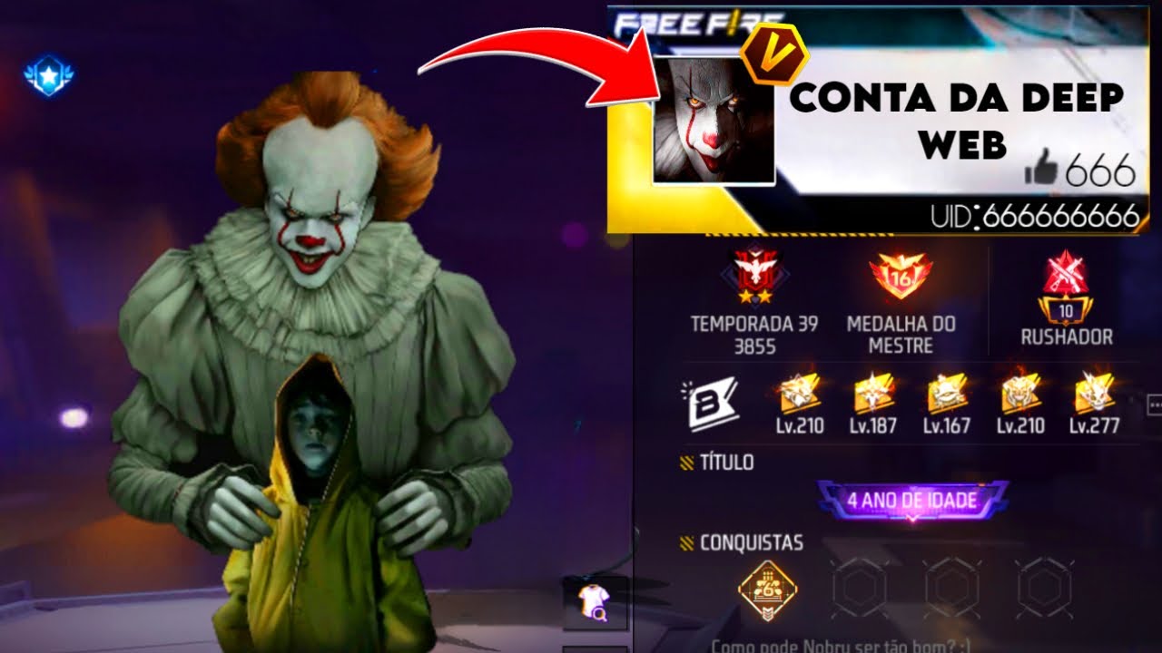 10 CONTAS MAIS ASSUSTADORA DO FREE FIRE