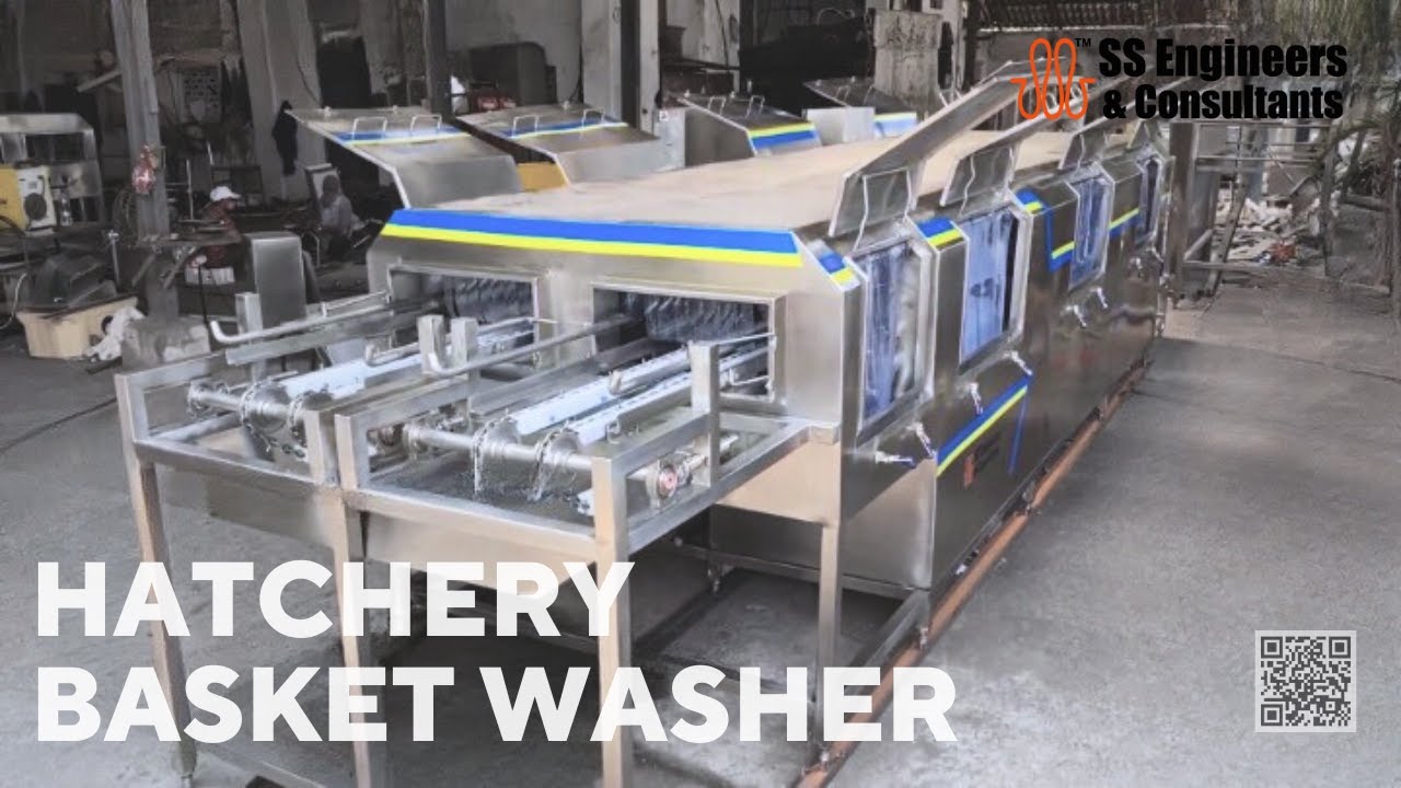 Hatchery Basket Washer: Ideal for Poultry & Food Industry