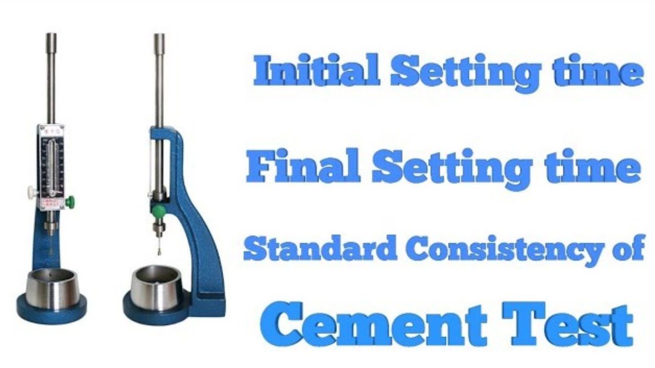 Initial Setting time|Final Setting time|Consistency test of Cement|lab practical