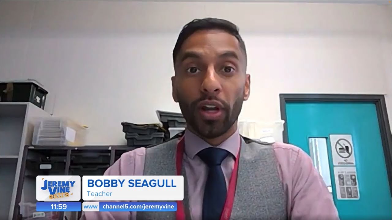 Bobby Seagull on C5 Jeremy Vine Discusses If School Permanent Exclusion Should Be Banned 29 Apr 2022