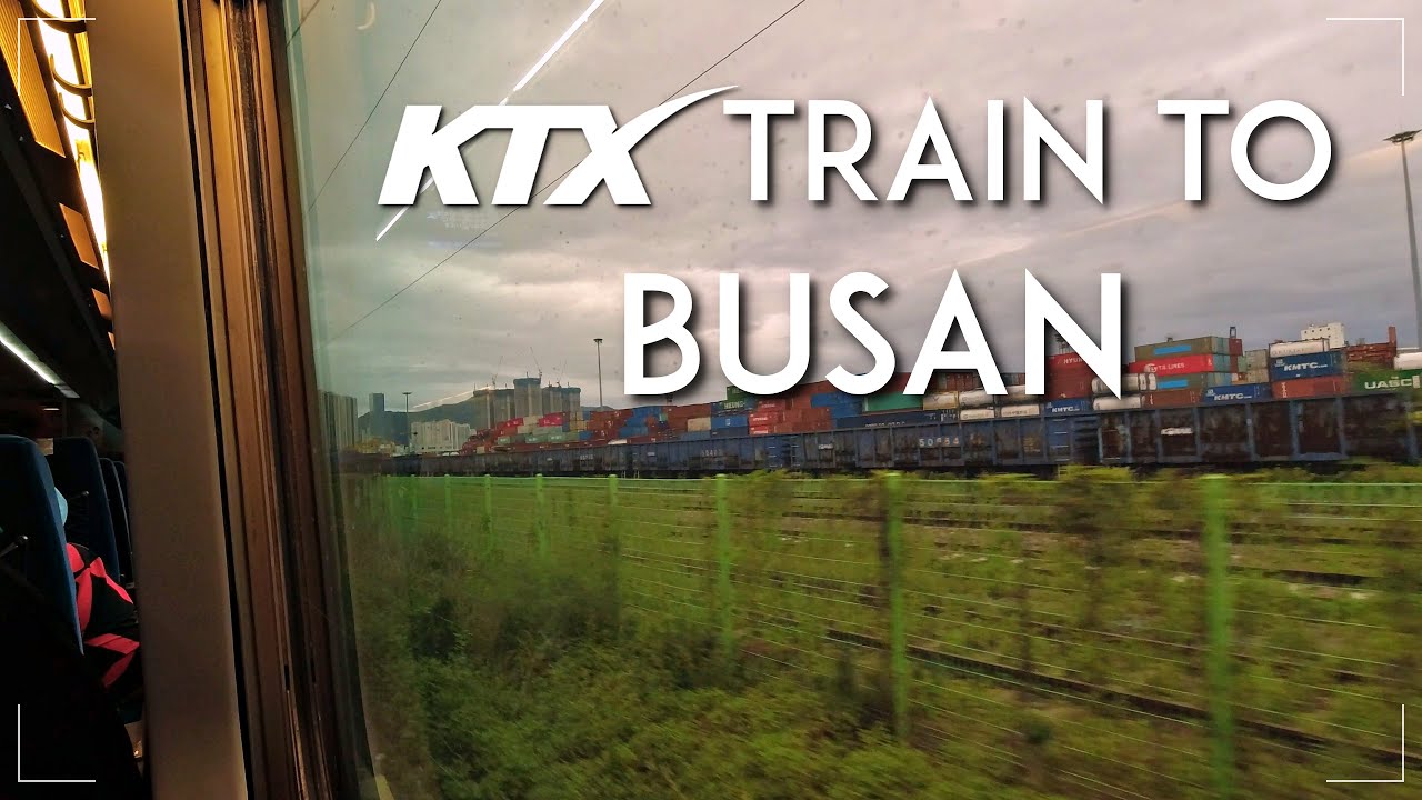 KTX High Speed Train Ride Ambience | KTX Train to Busan | ASMR