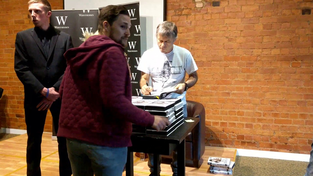 Bruce Dickinson signing