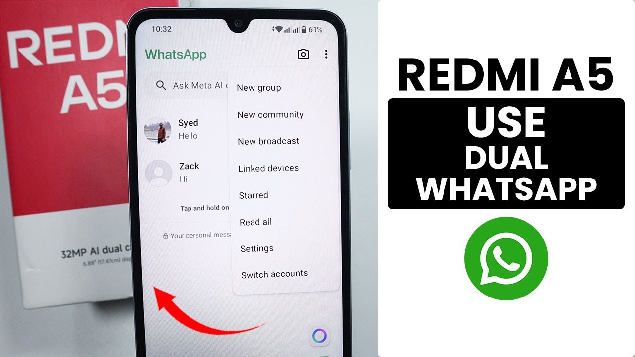 How to Use Dual WhatsApp On Redmi A5