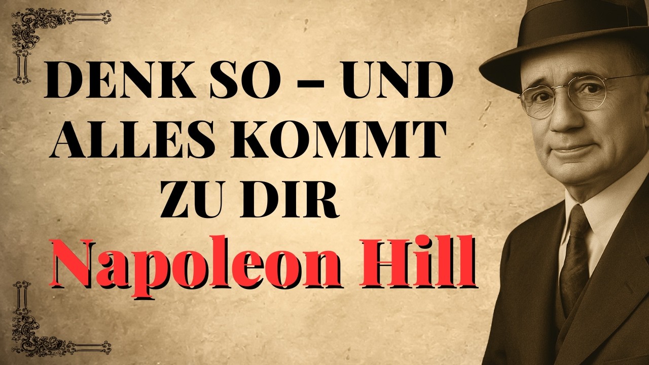 Wenn du so denkst, wirst du alles anziehen – Die kraftvollste Lektion von Hill | Napoleon Hill
