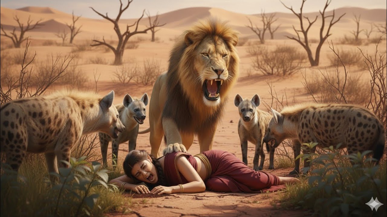 शेर ने बचाया लड़की और उसकी माँ की जान..#hindistory...story maker 