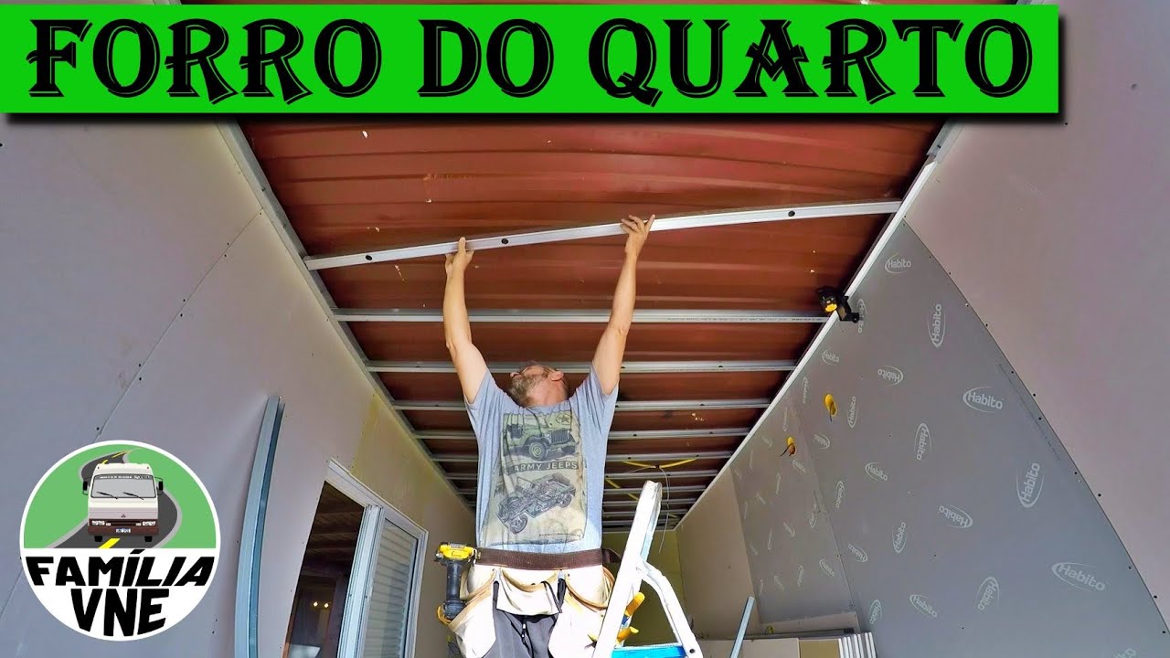 FORRO de GESSO no TETO do CONTAINER SAIBA COMO FIXAR