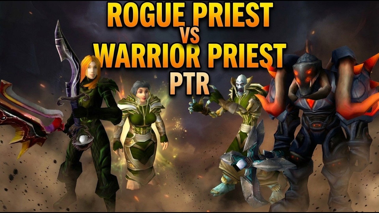 они всё упустили - Разбойник Жрец против Воин Жрец (PTR) #wow #wowclassic #pvp