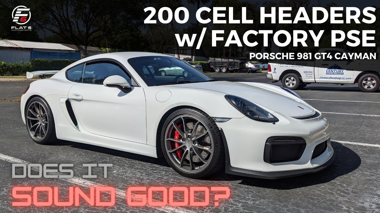 981 Cayman GT4: 200 Cell Headers & PSE (Sounds)