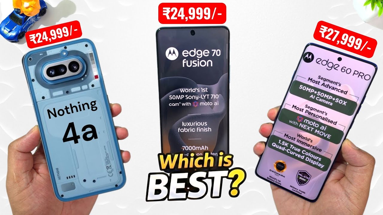 Moto Edge 70 Fusion, Nothing 4a или Edge 60 Pro: что лучше купить? 🚀🚀🔥🔥🔥