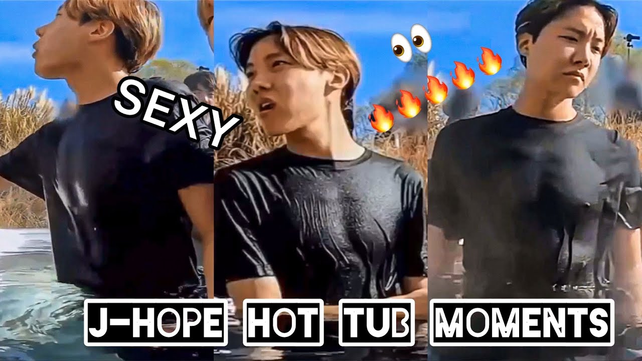 BTS JHOPE HOT TUB ALL MOMENTS.#jhope #bts #hoseok