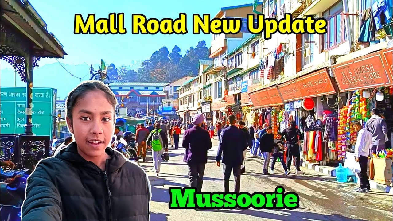 Mussoorie Mall Road New Update ⚠️ ||  Winter Crowd Mussoorie Mall Road || 