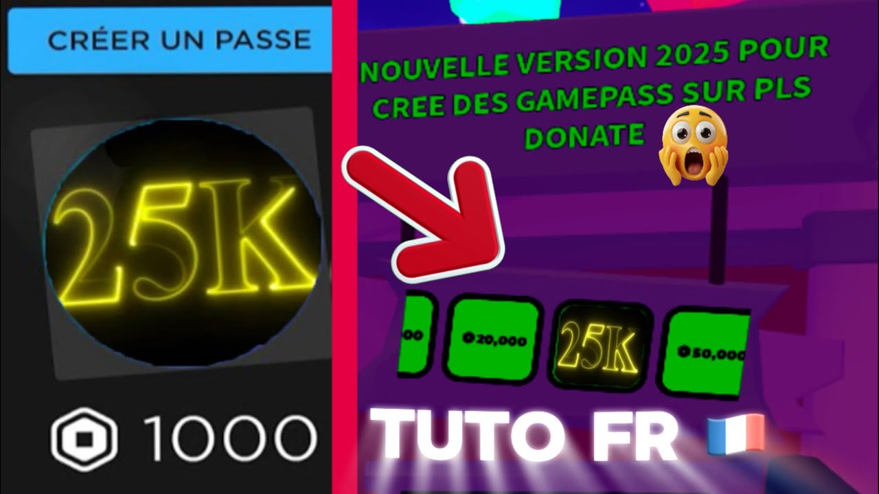 COMMENT CRÉER UN GAMEPASS SUR PLS DONATE EN 2025 💸 (NOUVELLE MÉTHODE qui MARCHE !) | TUTO FR 🇫🇷