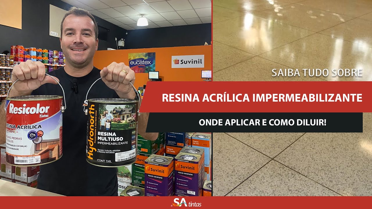 O que é Resina Acrílica, Para que Serve, Onde Aplicar, Como Diluir, Como Aplicar, Impermeabilizante