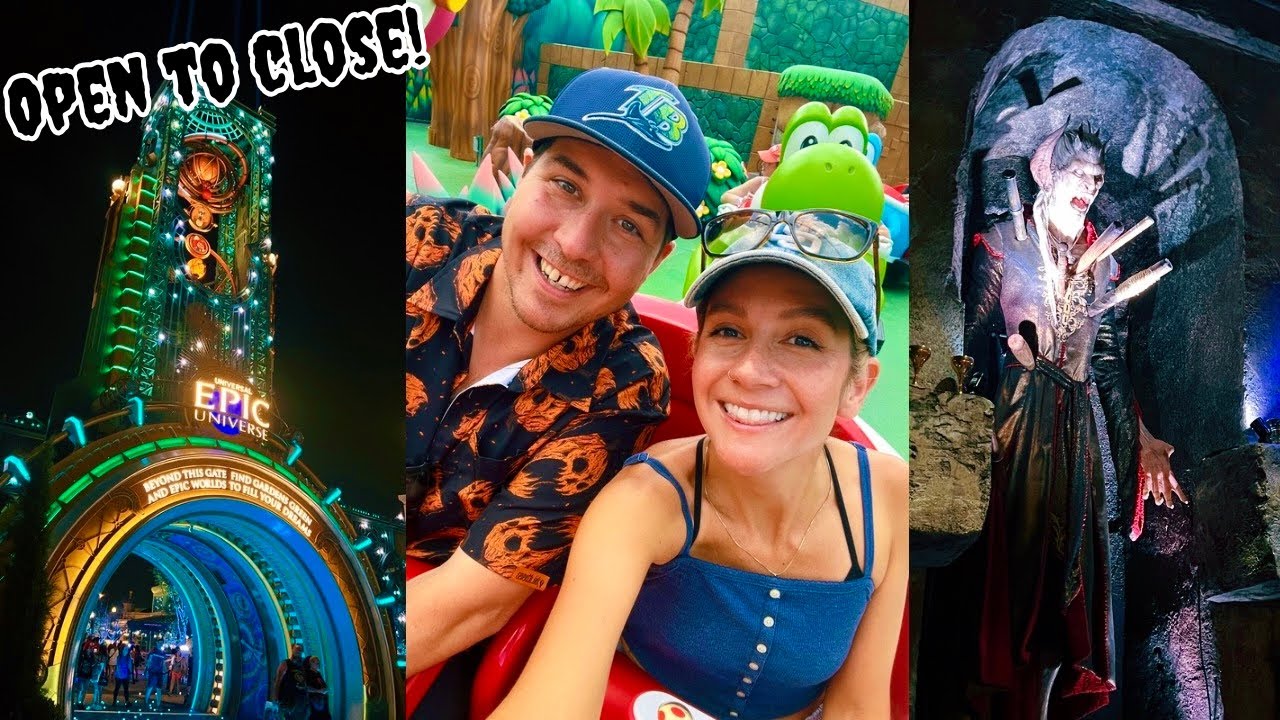 MORE EPIC UNIVERSE!✨ Das Stakehaus, Ride Queues, Vegan & 🚫Gluten Food Options & Epic at NIGHT!🤩