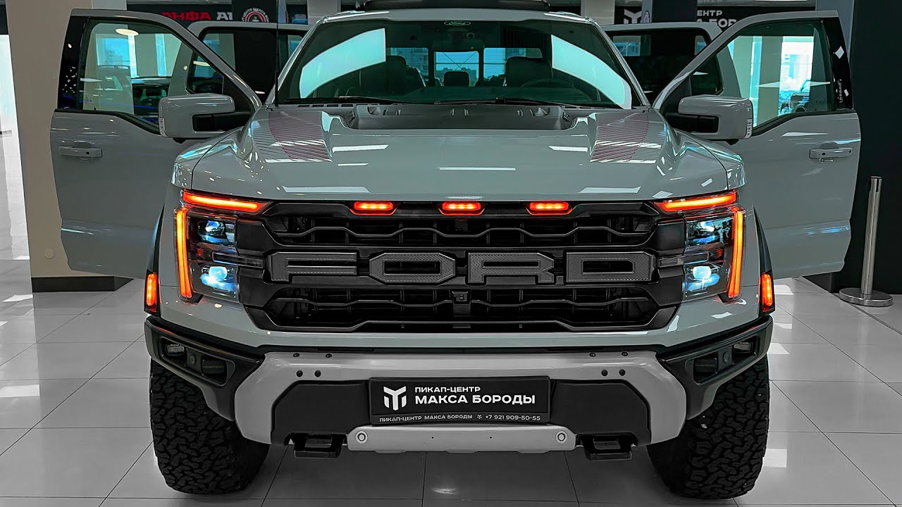 Ford F-150 Raptor 2025 года — звук, интерьер и экстерьер