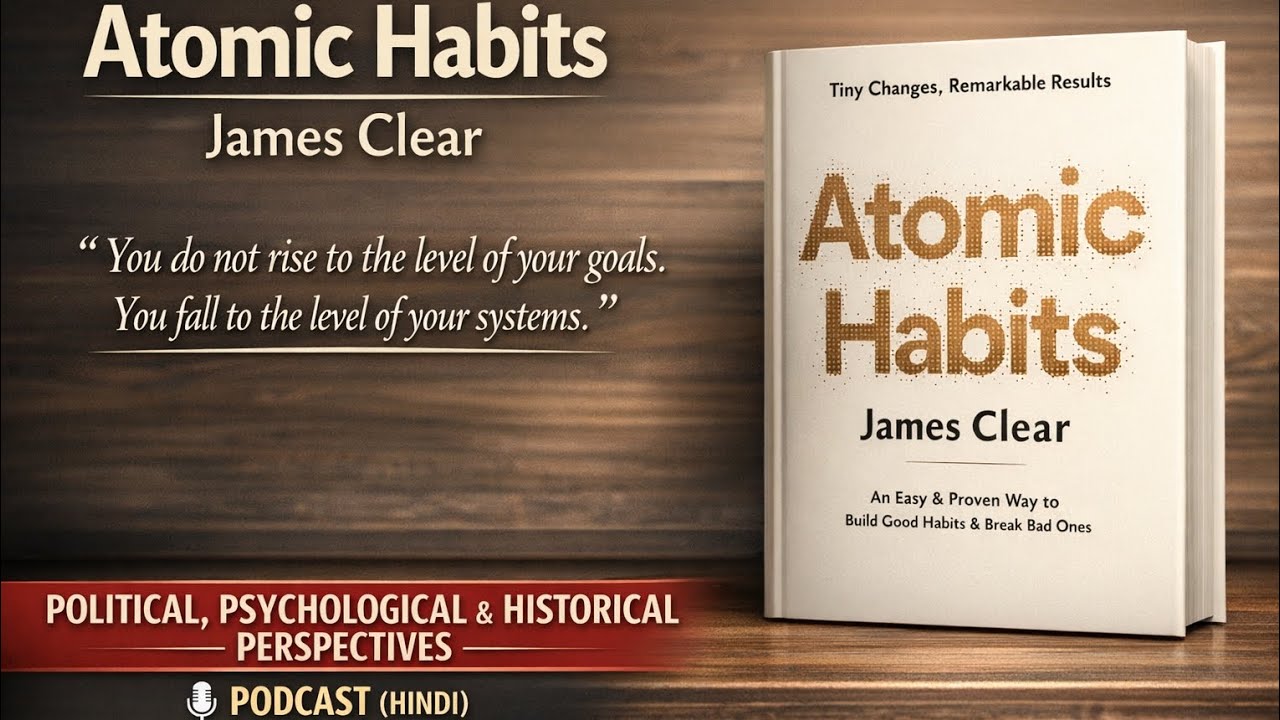Atomic Habits  James Clear –Thesis Level Hindi Podcast |Political,Psychological Historical Breakdown