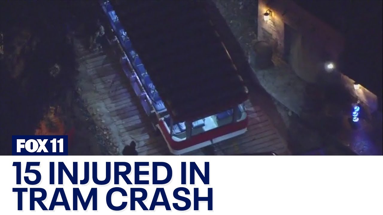 Tram crashes at Universal Studios; 15 injured