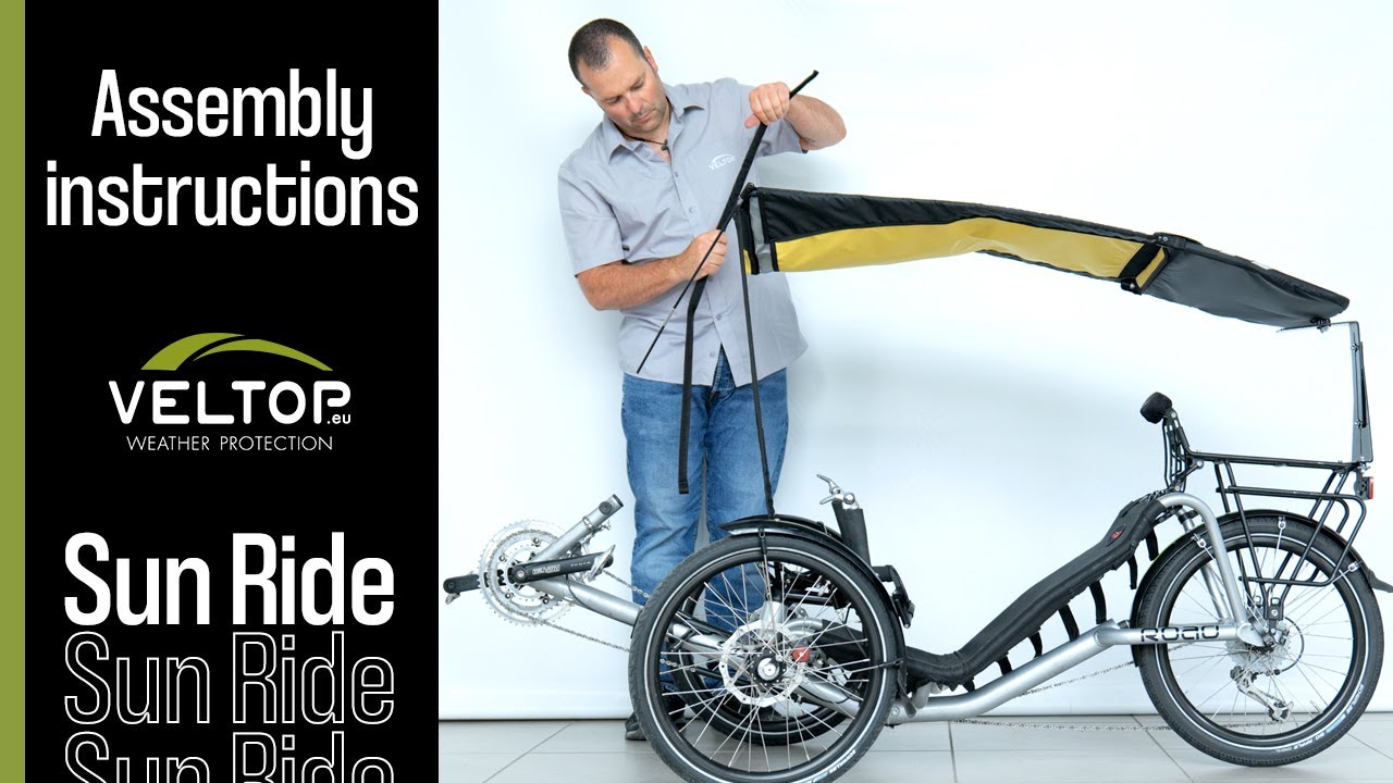 Assembly instructions of the sun protection for recumbent trike - Veltop Sun Ride