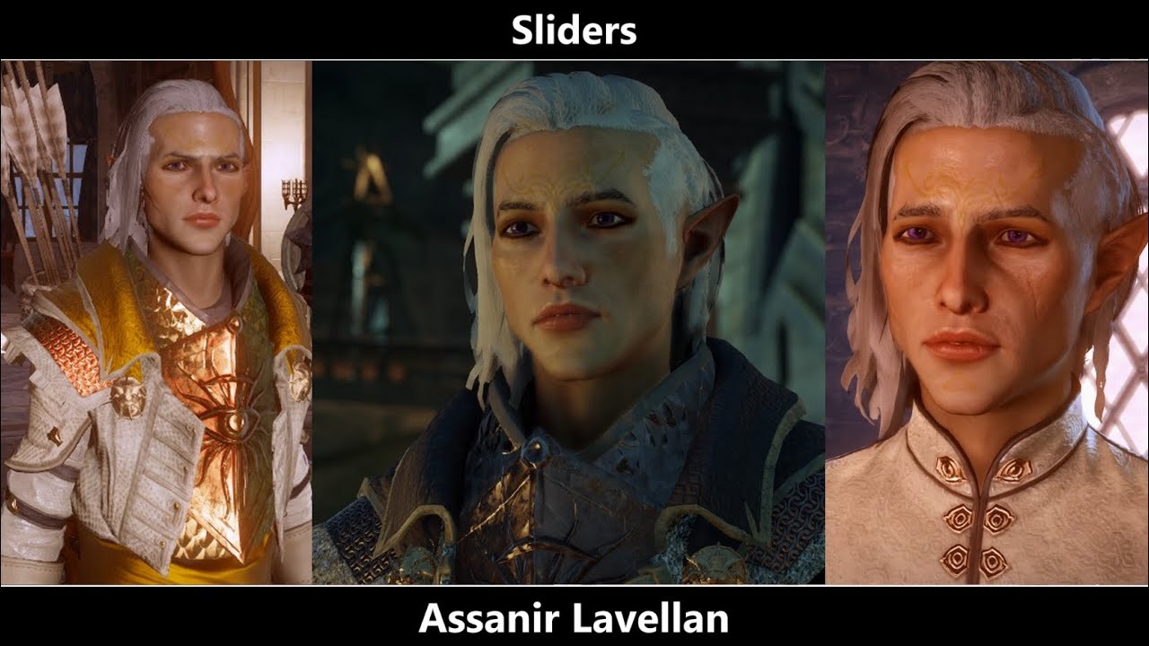 Male Elf (no mods) - Character Creation Sliders in Dragon Age Inquisition