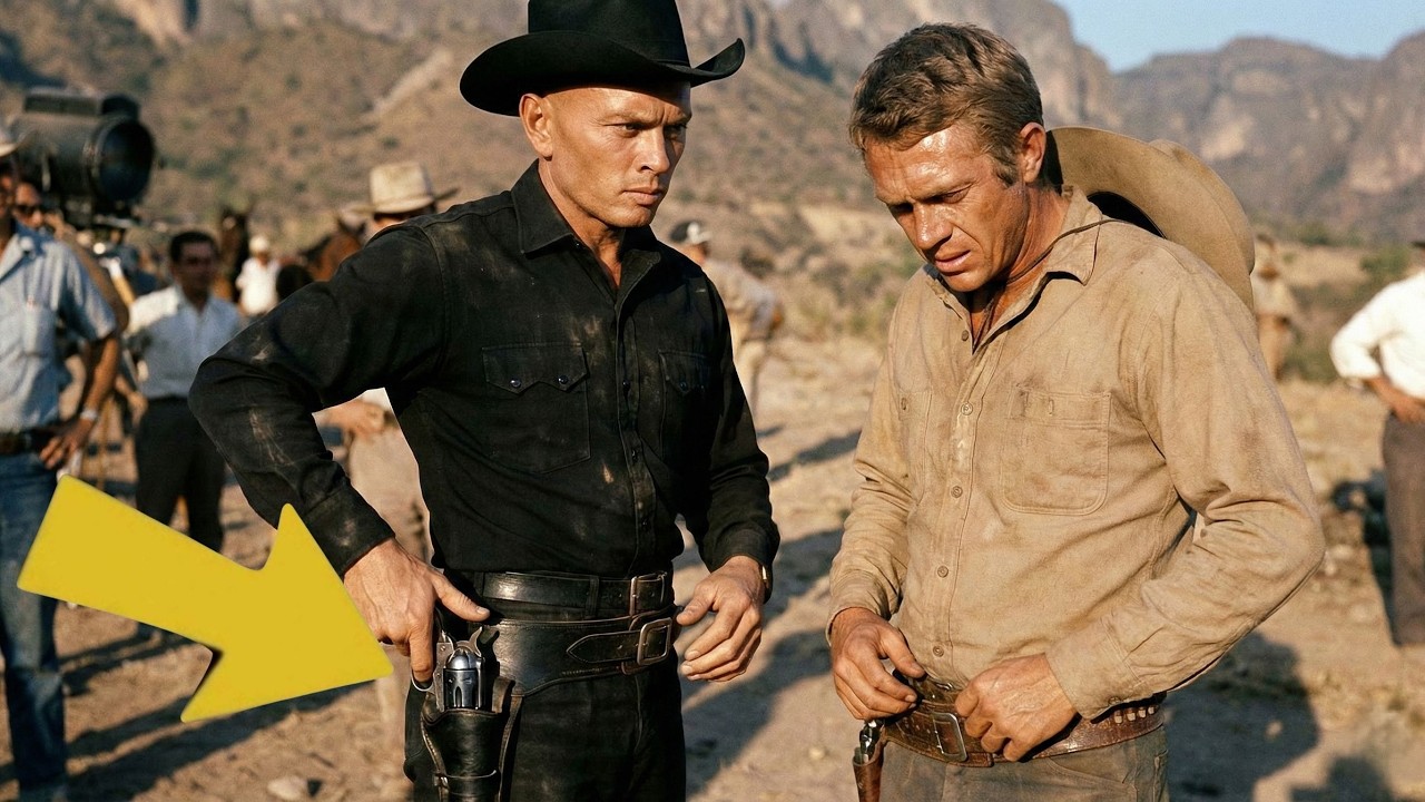 Yul Brynner Drew REAL GUN on Steve McQueen—0.4 Seconds Later McQueen's Cool Image LAY DEAD