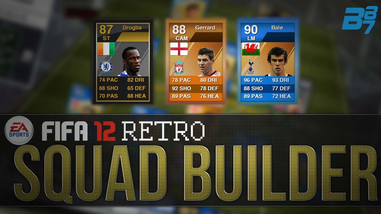 FIFA 12 Ultimate Team RETRO Squad Builder | INSANE BPL TEAM! w/ IF Drogba and MOTM Cech