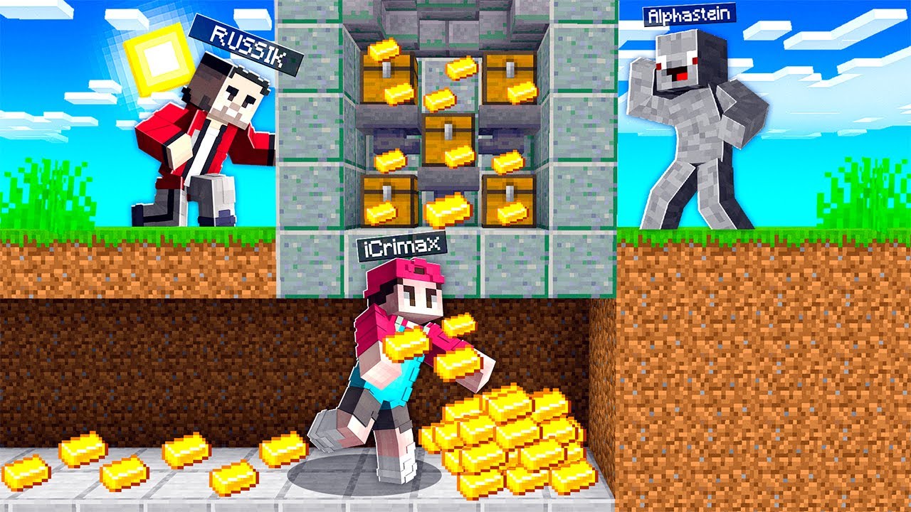 Ich KLAUE das GOLD von TEAM-GUT in MINECRAFT!