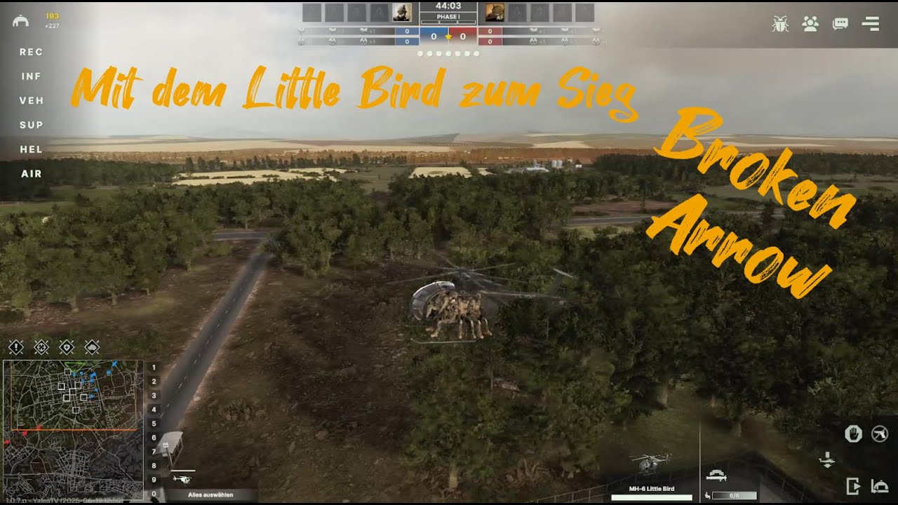 Broken Arrow 1 vs. 1 gegen die KI (mittel)