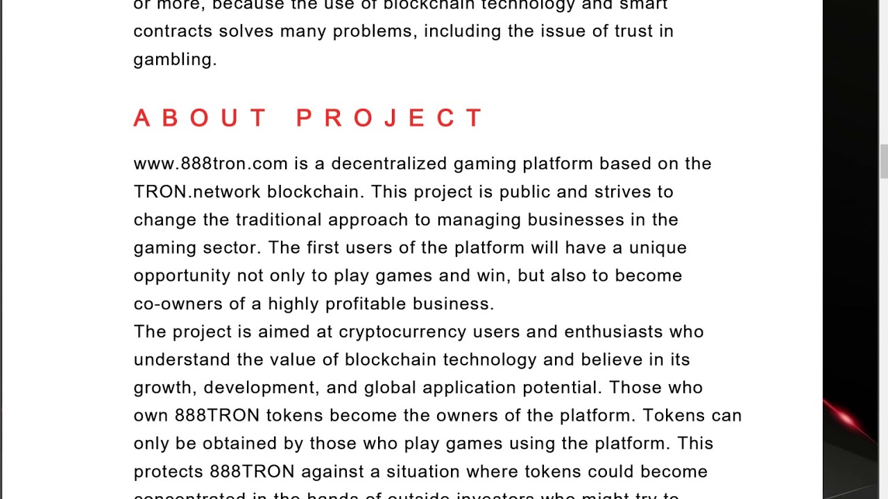 888tron.com gambling platform
