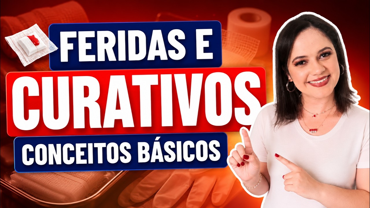 FERIDAS E CURATIVOS: CONCEITOS BÁSICOS que você precisa saber pra GABARITAR (Teoria + Questão)
