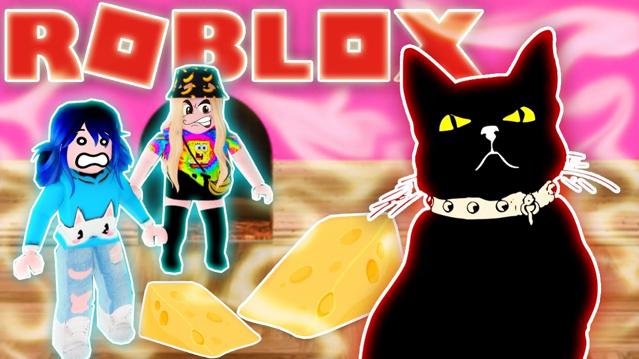🤣 Razem z WERKĄ AFERKĄ stałyśmy się MYSZAMI  !!! Escape The Cat Game Obby 😹 Roblox