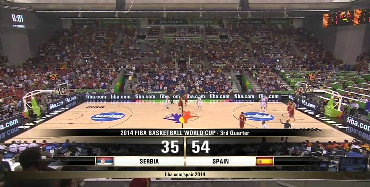 FIBA World Cup 2014 Group A Serbia vs Spain