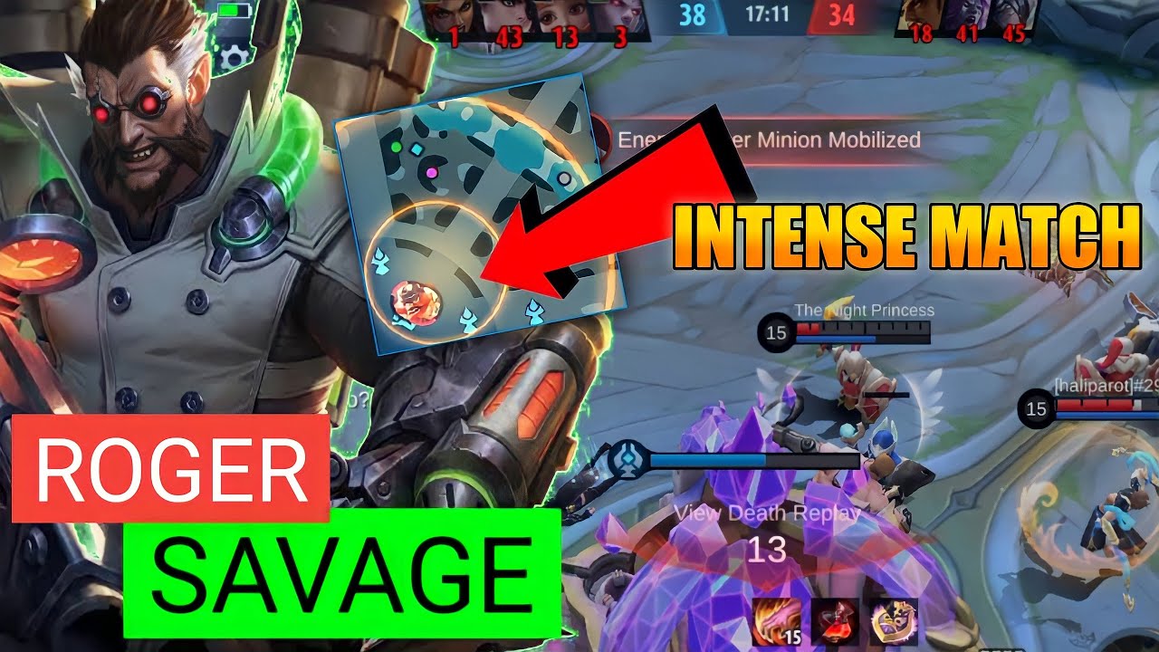 ROGER SAVAGE, INTENSE MATCH NAGSISIHAN NA MGA KASAMA KO 😁 (PRO HOOK FRANCO)| ROGER GAMEPLAY | MLBB