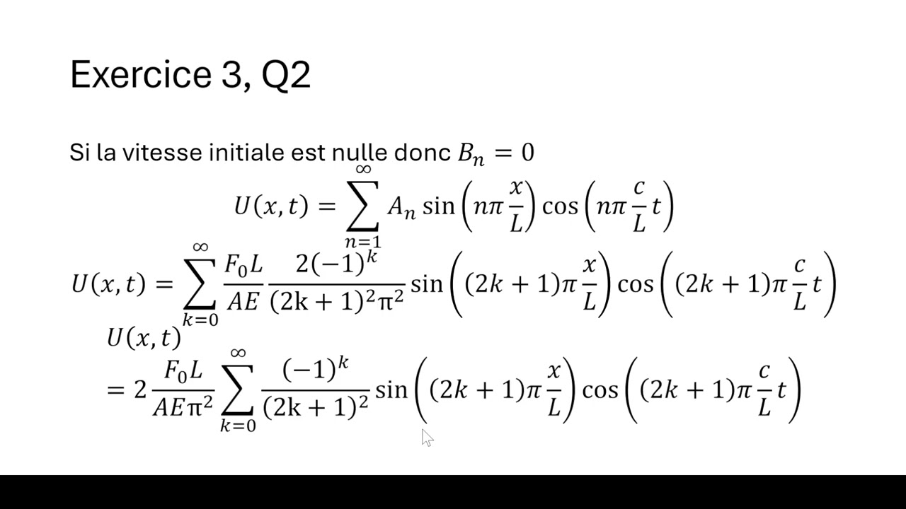Examen de Vibrations 2025 - 2026 Ex3