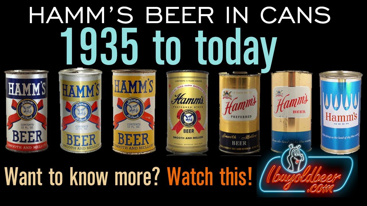 Банки из-под пива пивоварни Hamm's Brewing Company: с 1935 года по настоящее время - Я покупаю ст...