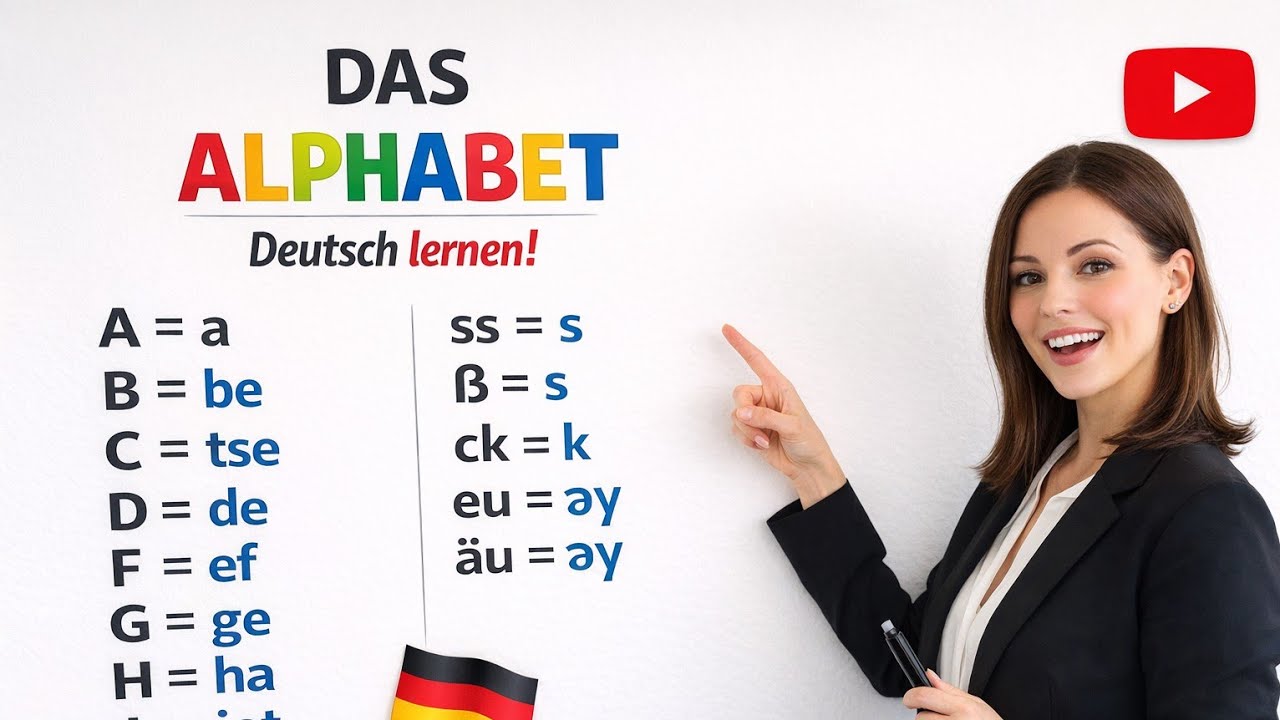 DAS ALPHABET 🇩🇪  NEMIS TILI ALIFBOSI (TO'LIQ MISOLLAR BILAN) 