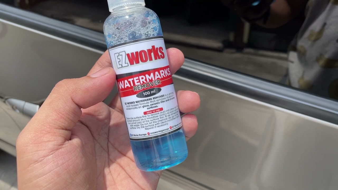 EZworks water marks remover/ acid rain marks remover product testing
