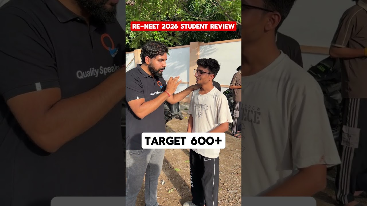 RE-NEET 2026 Student reaction Target - 600+ #reneet