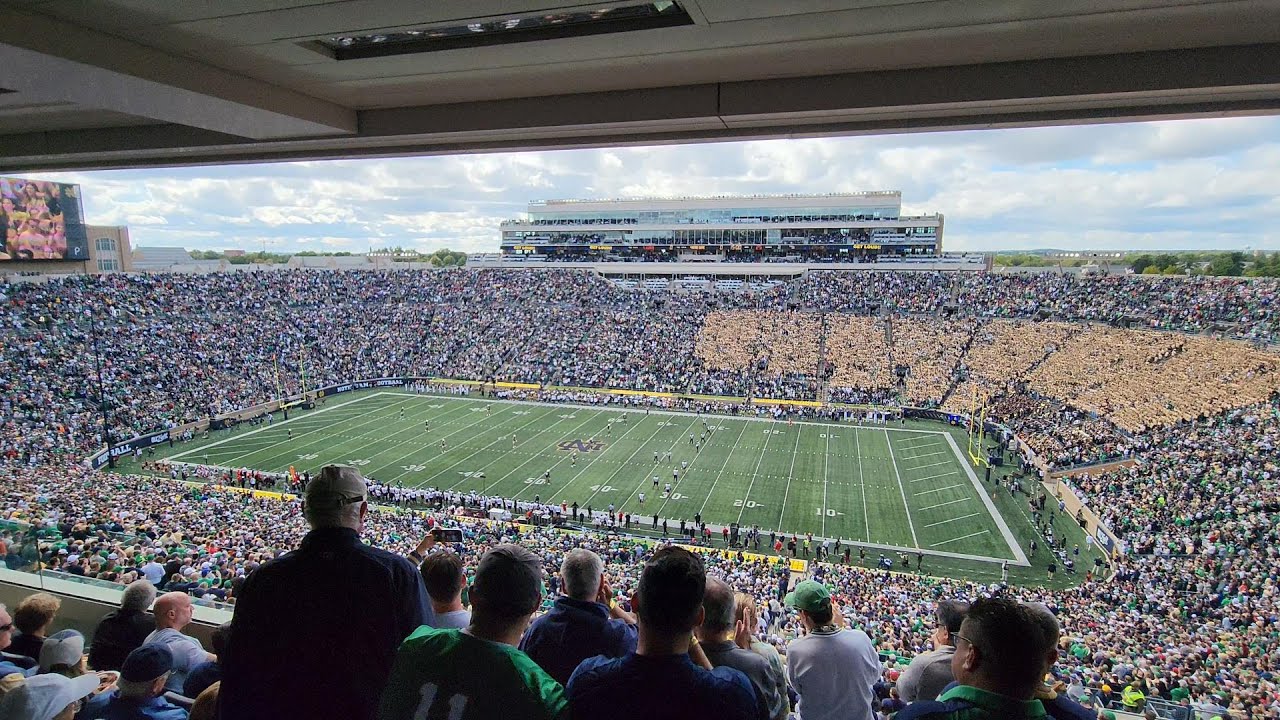 Notre Dame Stadium. Home to the Fighting Irish.