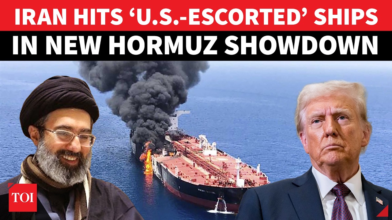 Hormuz War EXPLODES: Iran &lsquo;BOMBS&rsquo;, Then Forces US-Backed Oil Tankers To &lsquo;FLEE&rsquo; Strait | Watch