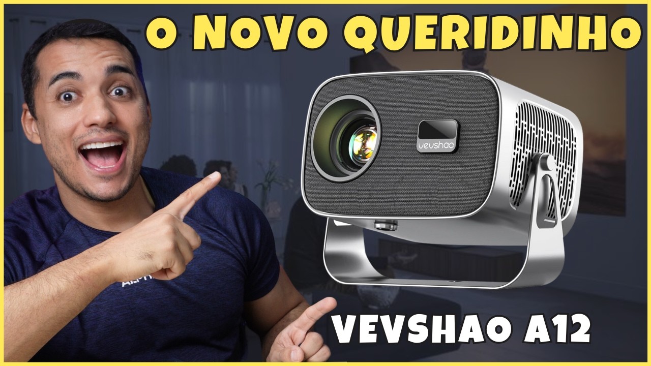 O MELHOR PROJETOR BARATO para 2025: Projetor Vevshao A12 - Análise e review completo