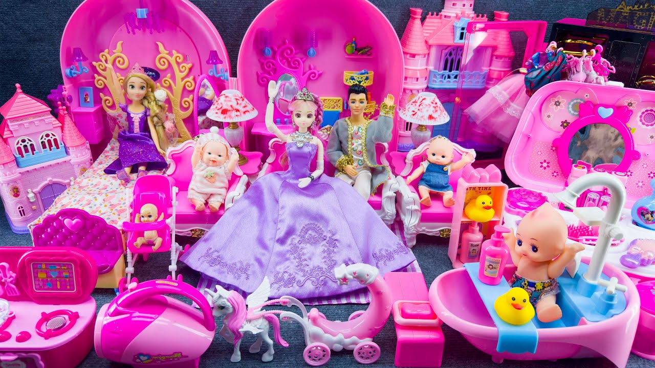 20 Minutes Satisfying Unboxing Royal Barbie Princess House & Wardrobe Collection Toys｜Review Toys