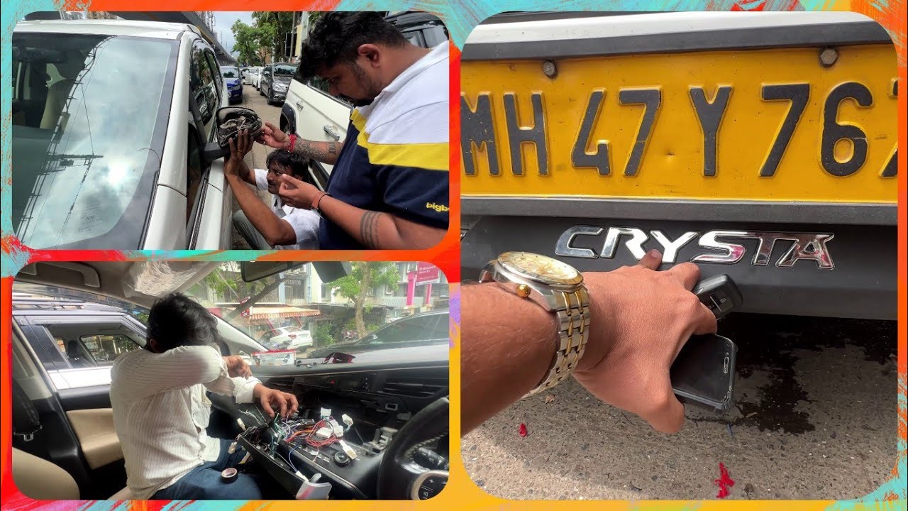 Yeh Kya Ho Gaya Apni Toyota Innova Crysta ke Saath | Android Player | Left Rear View Mirror Broke .😥