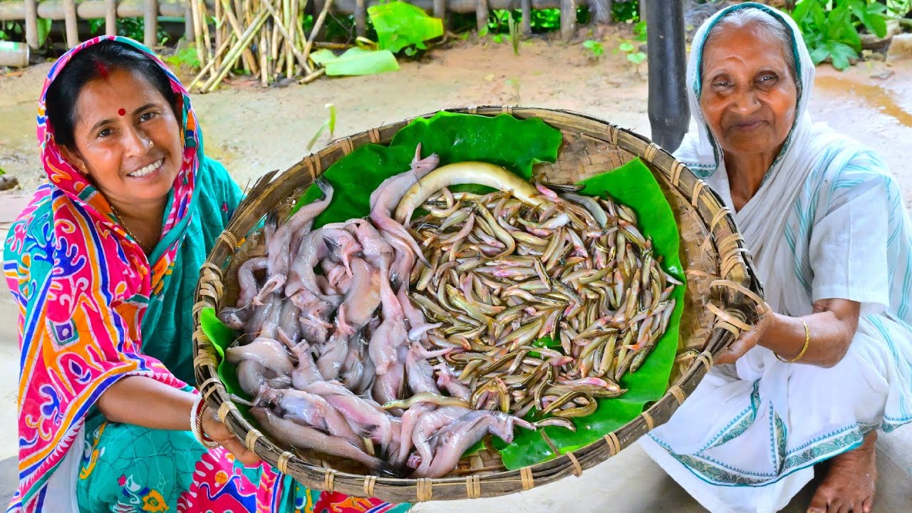বর্ষার সেরা ছোট বুইছা মাছের ঝাল সঙ্গে লোটে বেগুনের চর্চরি | Lote fish curry & tinny fish recipe