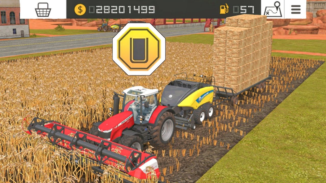 Massey With Making Bales & Harvesting In Fs18 | Fs18 Multiplayer Gameplay | Timelapse |